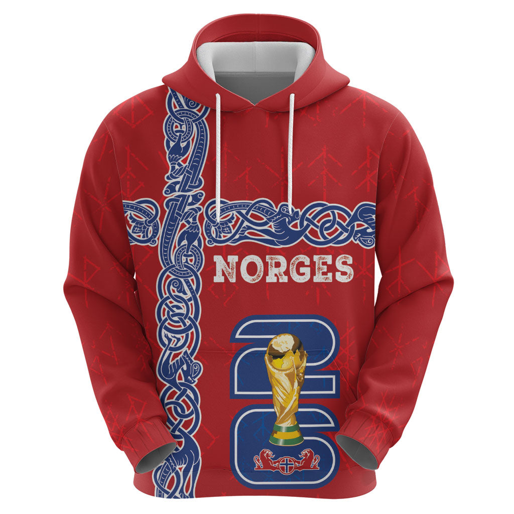 Norway Football WC2026 Custom Hoodie Norges Landslaget Vikings