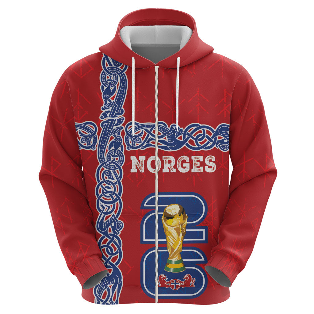 Norway Football WC2026 Custom Hoodie Norges Landslaget Vikings