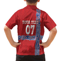 Norway Football WC2026 Custom Kid Hawaiian Shirt Norges Landslaget Vikings