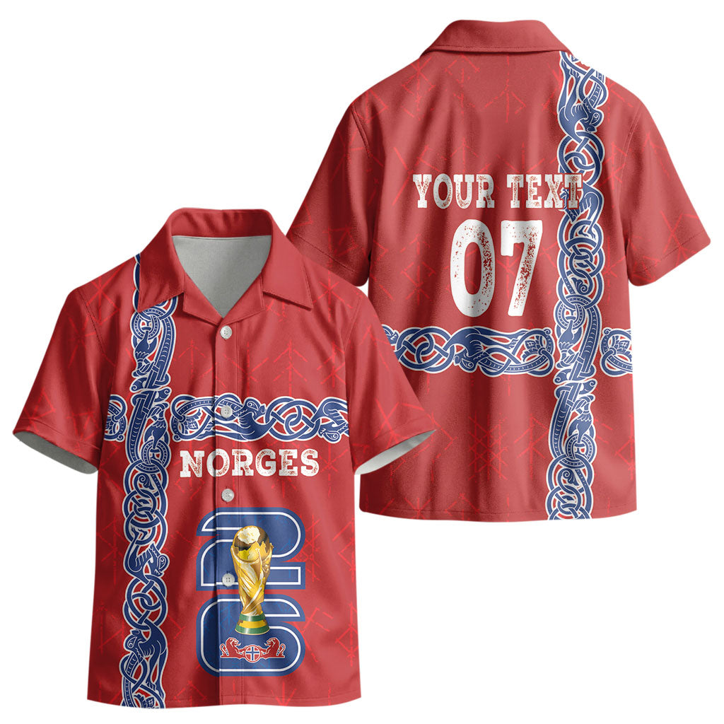 Norway Football WC2026 Custom Kid Hawaiian Shirt Norges Landslaget Vikings LT7