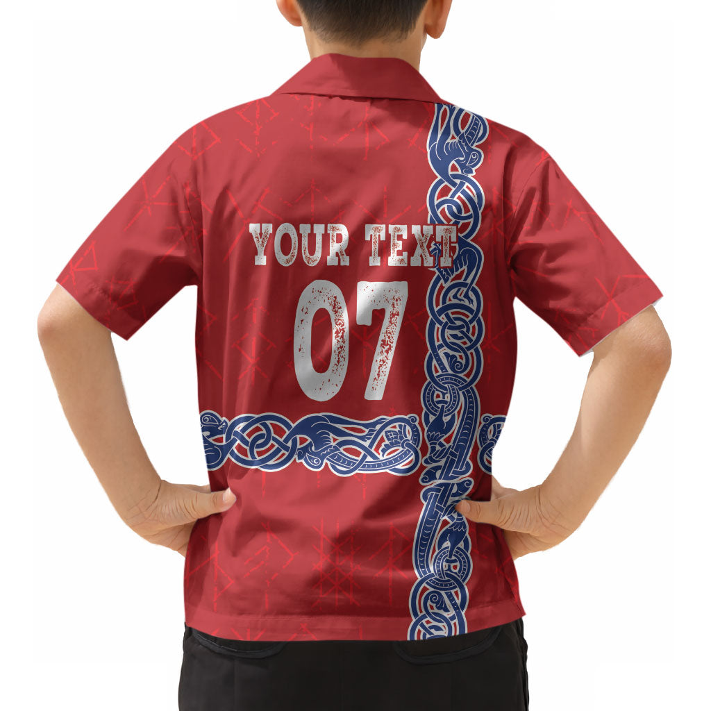 Norway Football WC2026 Custom Kid Hawaiian Shirt Norges Landslaget Vikings LT7