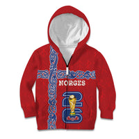 Norway Football WC2026 Custom Kid Hoodie Norges Landslaget Vikings