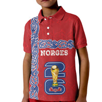 Norway Football WC2026 Custom Kid Polo Shirt Norges Landslaget Vikings