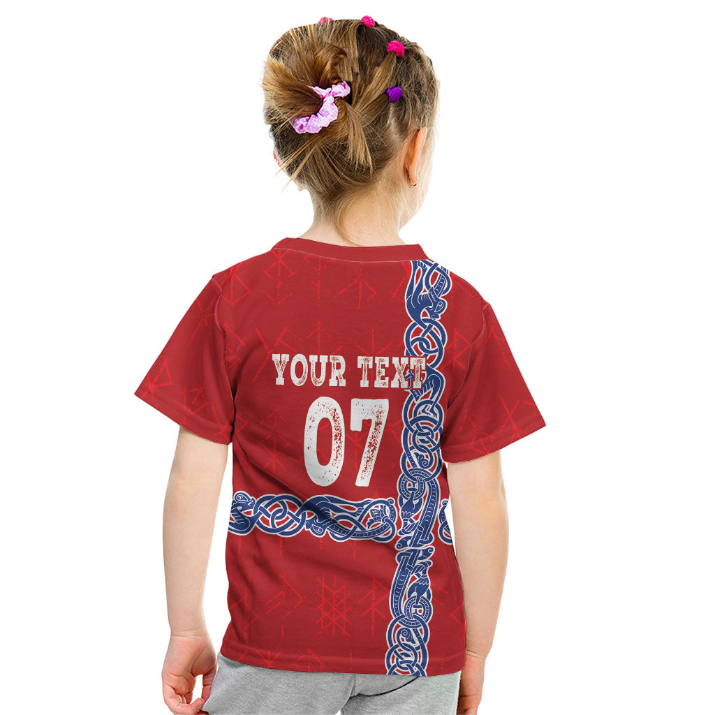 Norway Football WC2026 Custom Kid T Shirt Norges Landslaget Vikings
