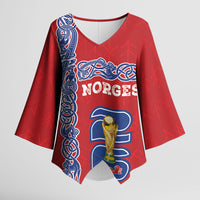 Norway Football WC2026 Custom Kimono Sleeve Blouse Norges Landslaget Vikings