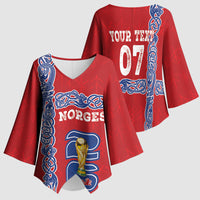 Norway Football WC2026 Custom Kimono Sleeve Blouse Norges Landslaget Vikings