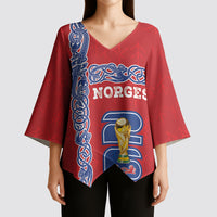 Norway Football WC2026 Custom Kimono Sleeve Blouse Norges Landslaget Vikings