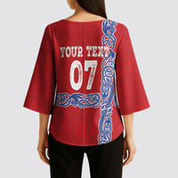 Norway Football WC2026 Custom Kimono Sleeve Blouse Norges Landslaget Vikings