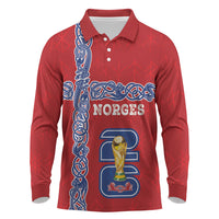 Norway Football WC2026 Custom Long Sleeve Polo Shirt Norges Landslaget Vikings
