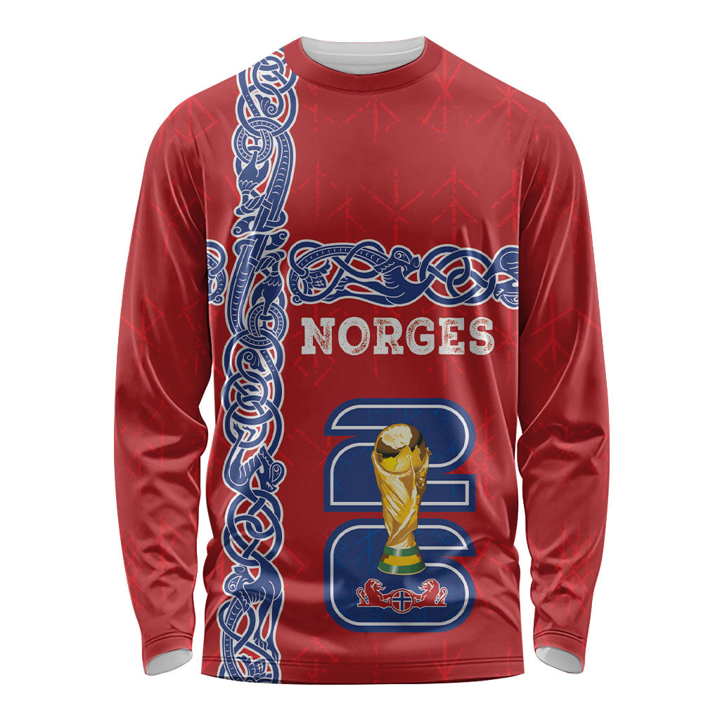 Norway Football WC2026 Custom Long Sleeve Shirt Norges Landslaget Vikings