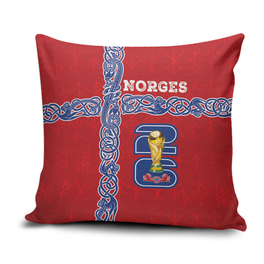 Norway Football WC2026 Pillow Cover Norges Landslaget Vikings