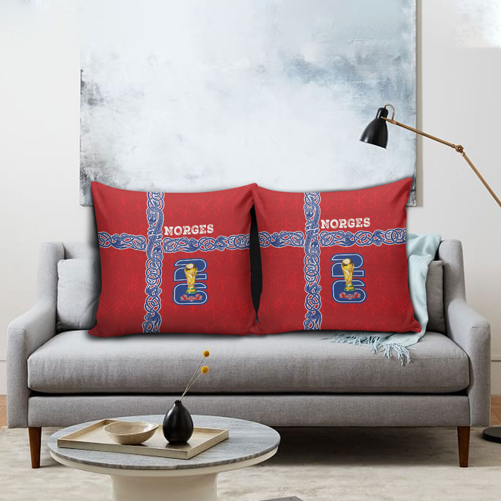 Norway Football WC2026 Pillow Cover Norges Landslaget Vikings