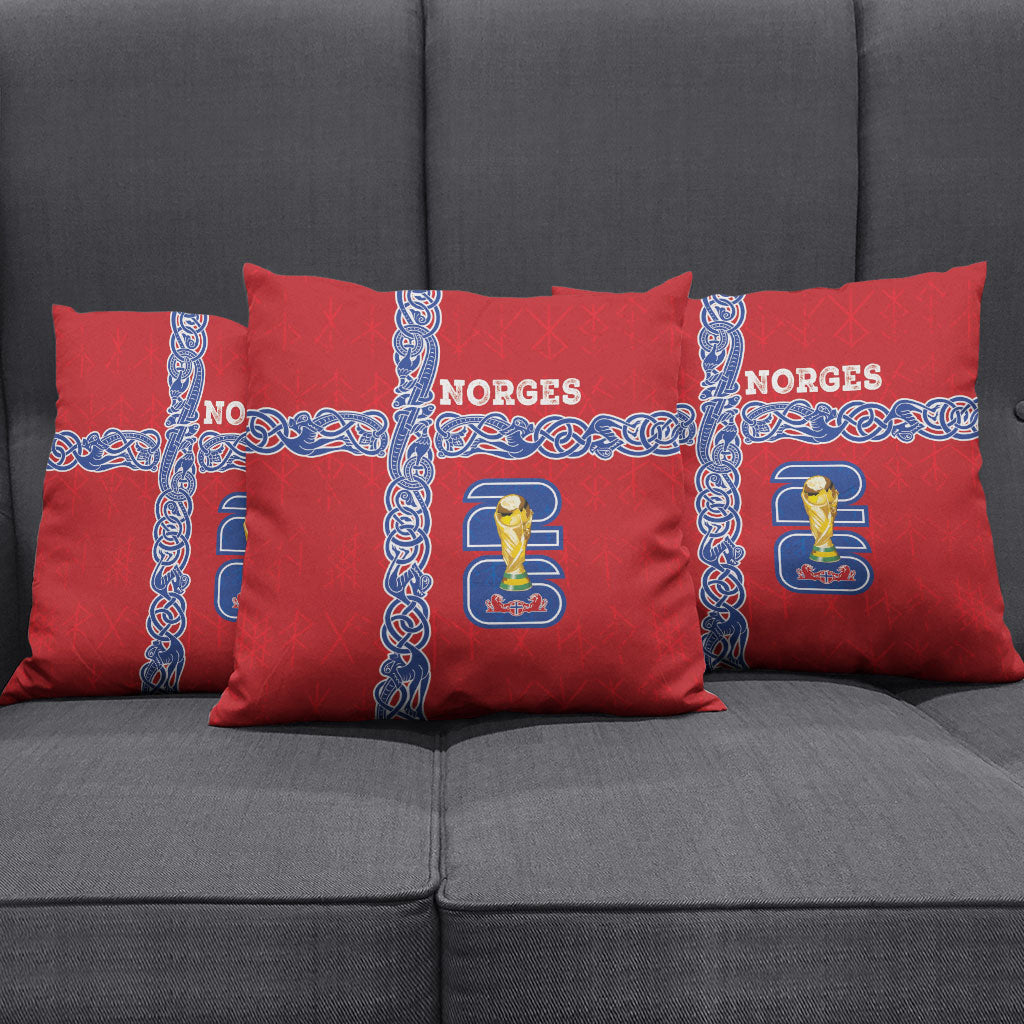 Norway Football WC2026 Pillow Cover Norges Landslaget Vikings
