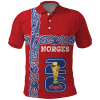 Norway Football WC2026 Custom Polo Shirt Norges Landslaget Vikings