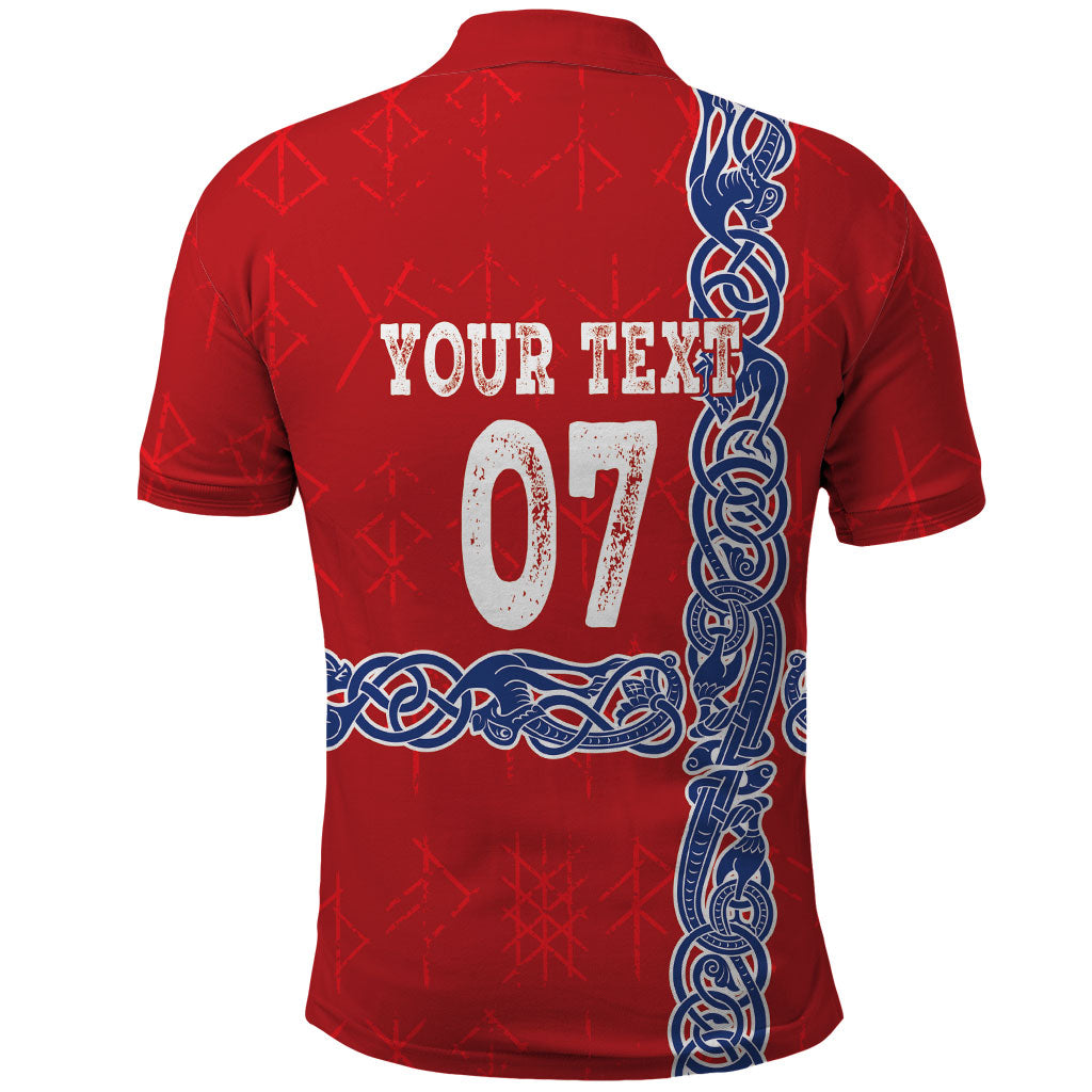 Norway Football WC2026 Custom Polo Shirt Norges Landslaget Vikings