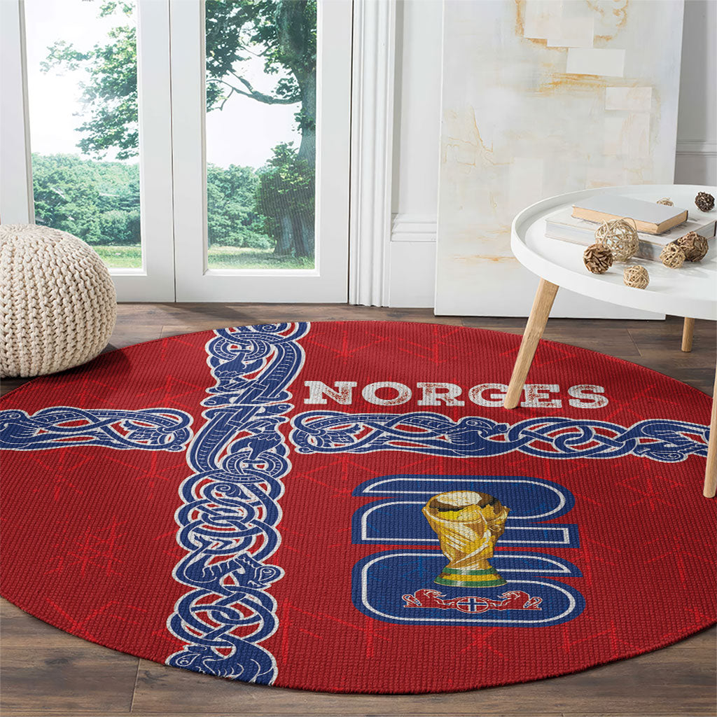 Norway Football WC2026 Round Carpet Norges Landslaget Vikings