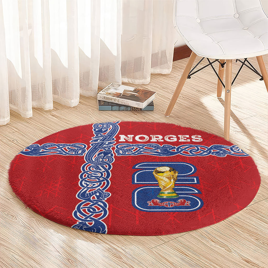 Norway Football WC2026 Round Carpet Norges Landslaget Vikings