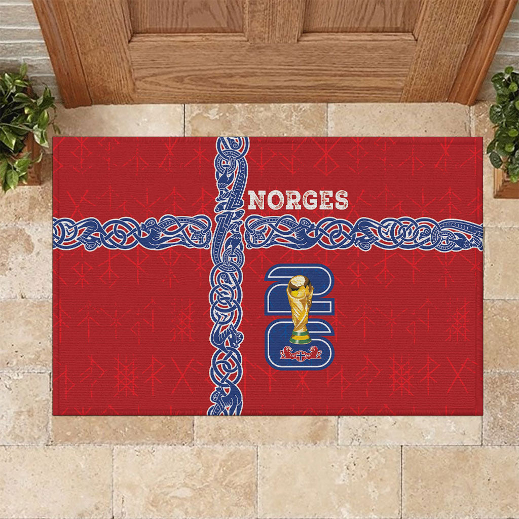 Norway Football WC2026 Rubber Doormat Norges Landslaget Vikings