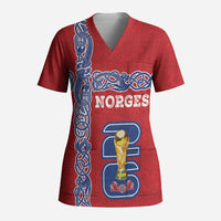 Norway Football WC2026 Custom Scrub Top Norges Landslaget Vikings