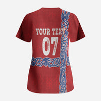 Norway Football WC2026 Custom Scrub Top Norges Landslaget Vikings