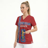 Norway Football WC2026 Custom Scrub Top Norges Landslaget Vikings