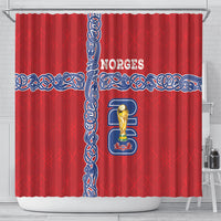 Norway Football WC2026 Shower Curtain Norges Landslaget Vikings