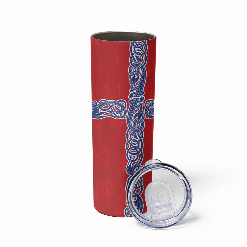 Norway Football WC2026 Skinny Tumbler Norges Landslaget Vikings