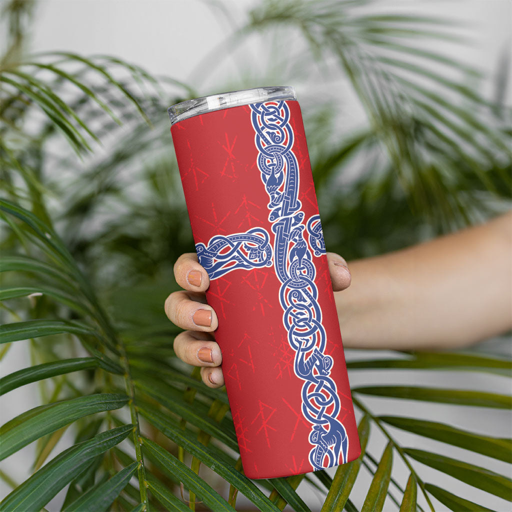 Norway Football WC2026 Skinny Tumbler Norges Landslaget Vikings