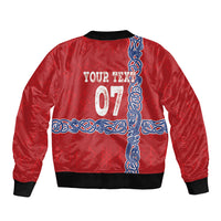 Norway Football WC2026 Custom Sleeve Zip Bomber Jacket Norges Landslaget Vikings