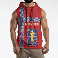 Norway Football WC2026 Custom Sleeveless Hoodie Norges Landslaget Vikings