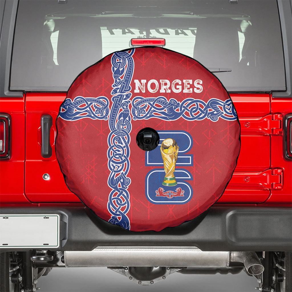 Norway Football WC2026 Spare Tire Cover Norges Landslaget Vikings