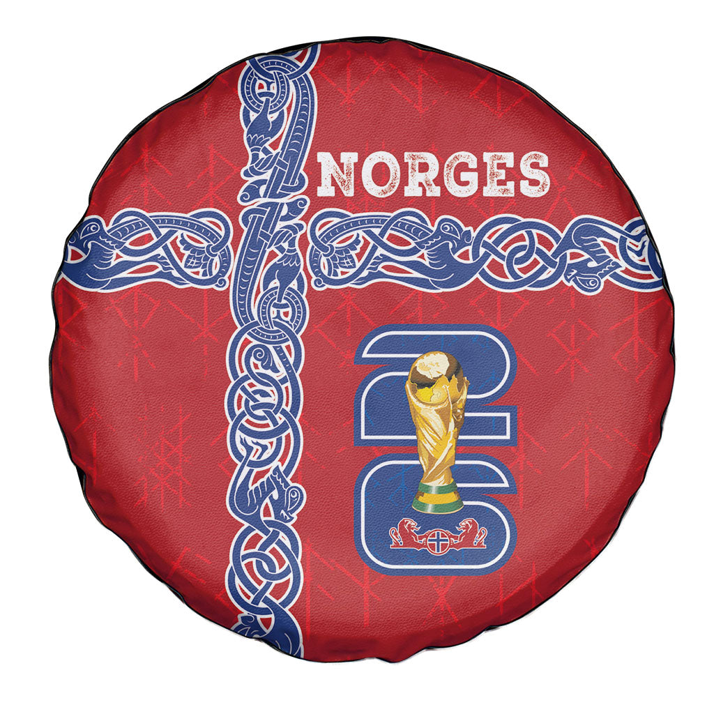 Norway Football WC2026 Spare Tire Cover Norges Landslaget Vikings
