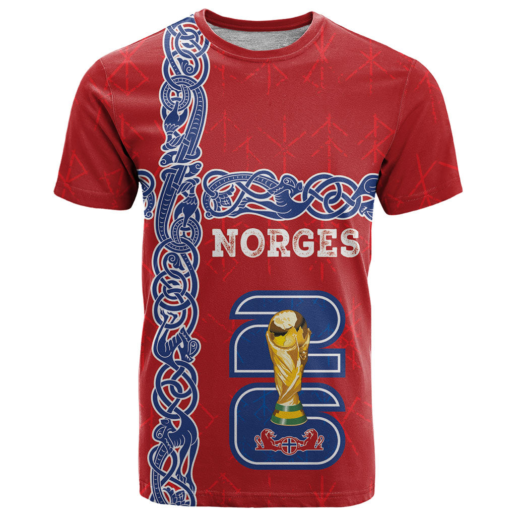 Norway Football WC2026 Custom T Shirt Norges Landslaget Vikings
