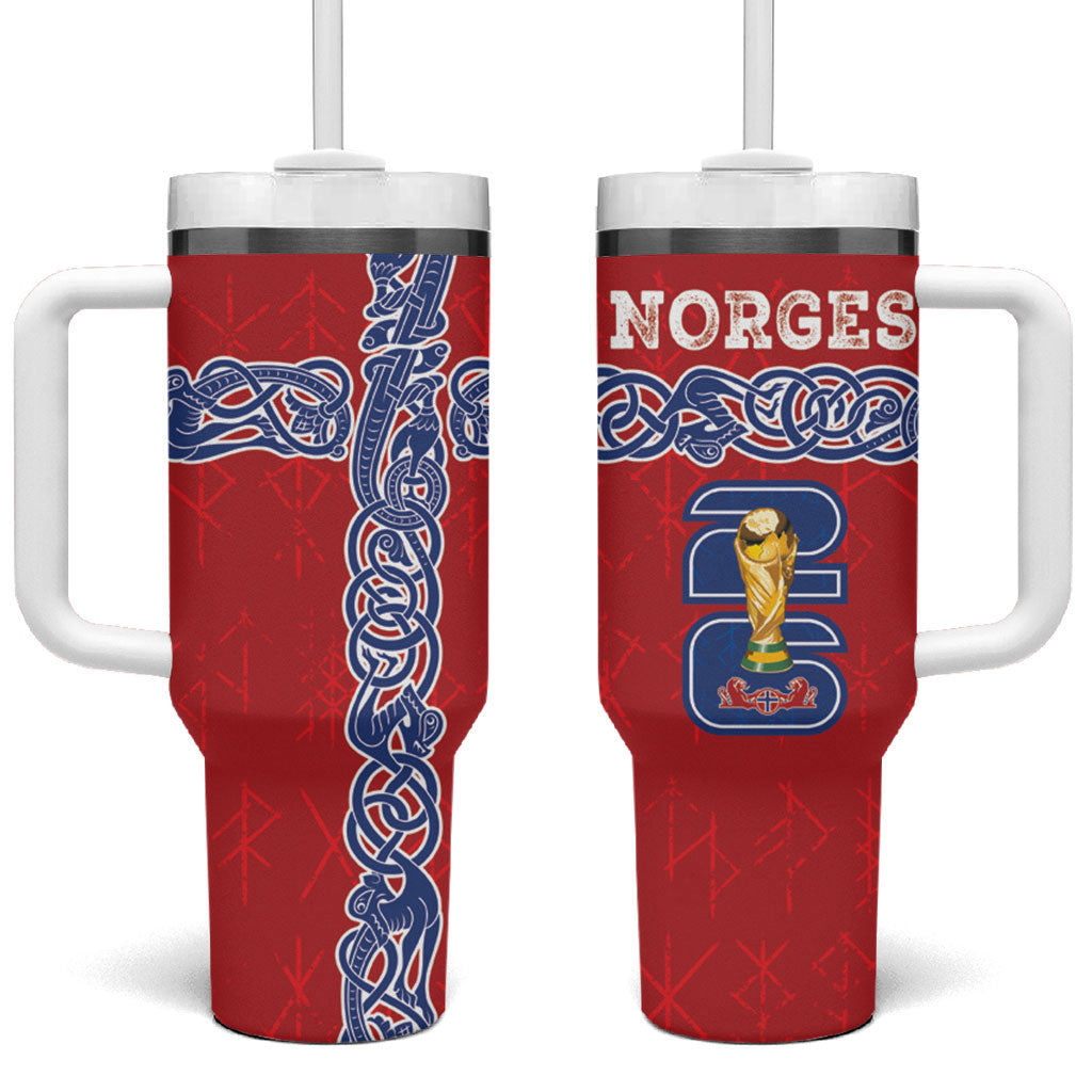 Norway Football WC2026 Tumbler With Handle Norges Landslaget Vikings