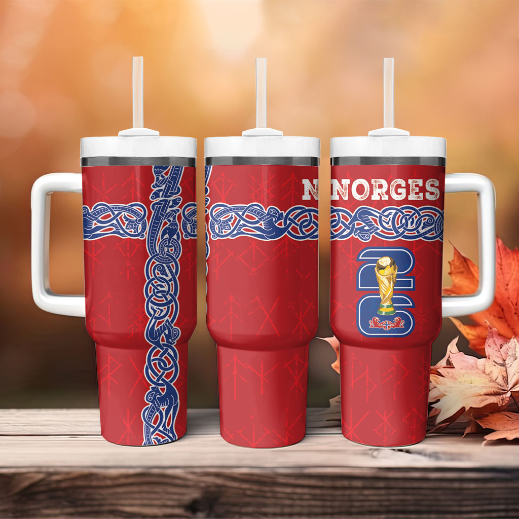 Norway Football WC2026 Tumbler With Handle Norges Landslaget Vikings