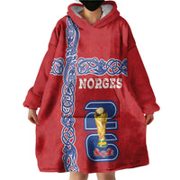 Norway Football WC2026 Custom Wearable Blanket Hoodie Norges Landslaget Vikings