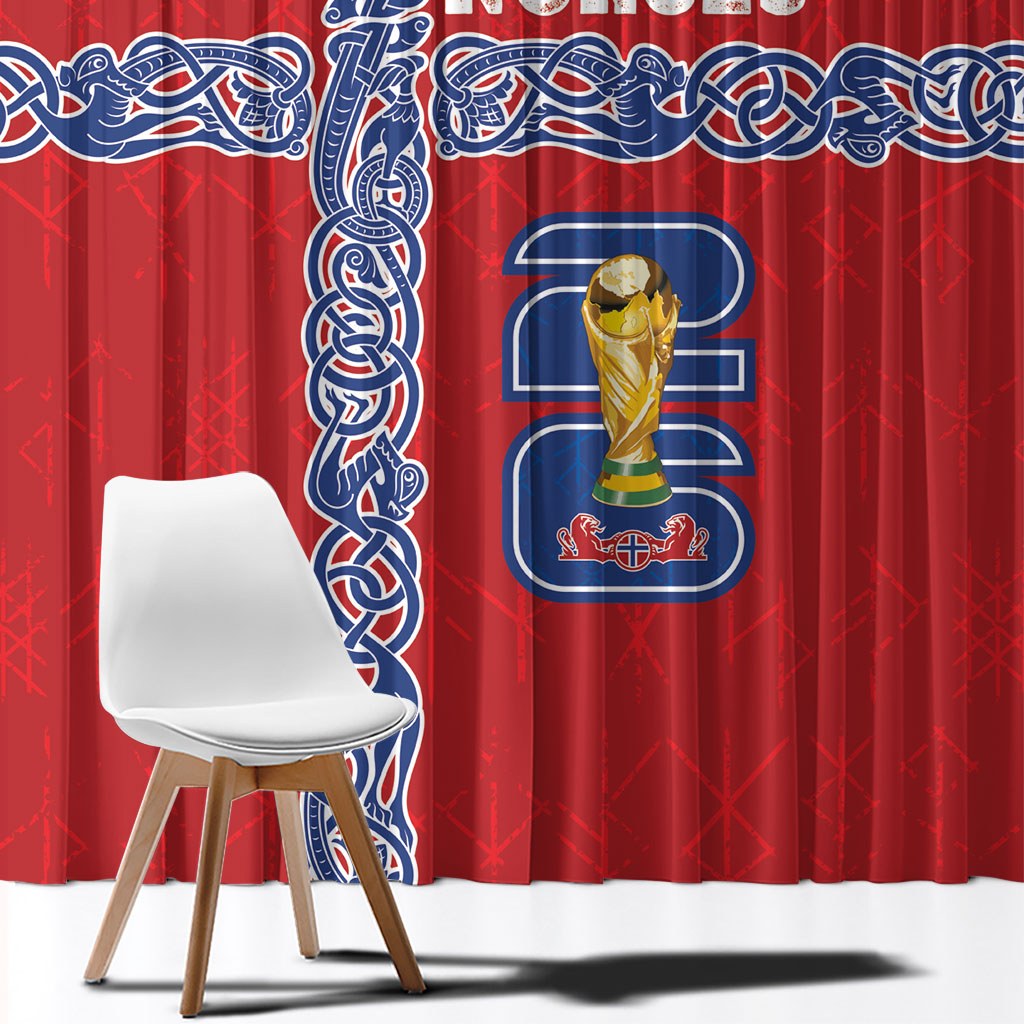 Norway Football WC2026 Window Curtain Norges Landslaget Vikings