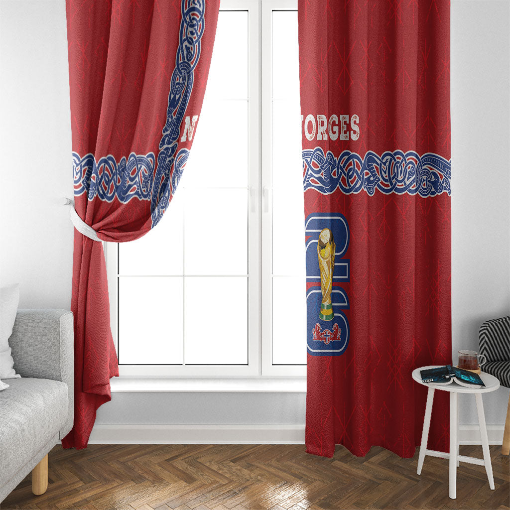 Norway Football WC2026 Window Curtain Norges Landslaget Vikings