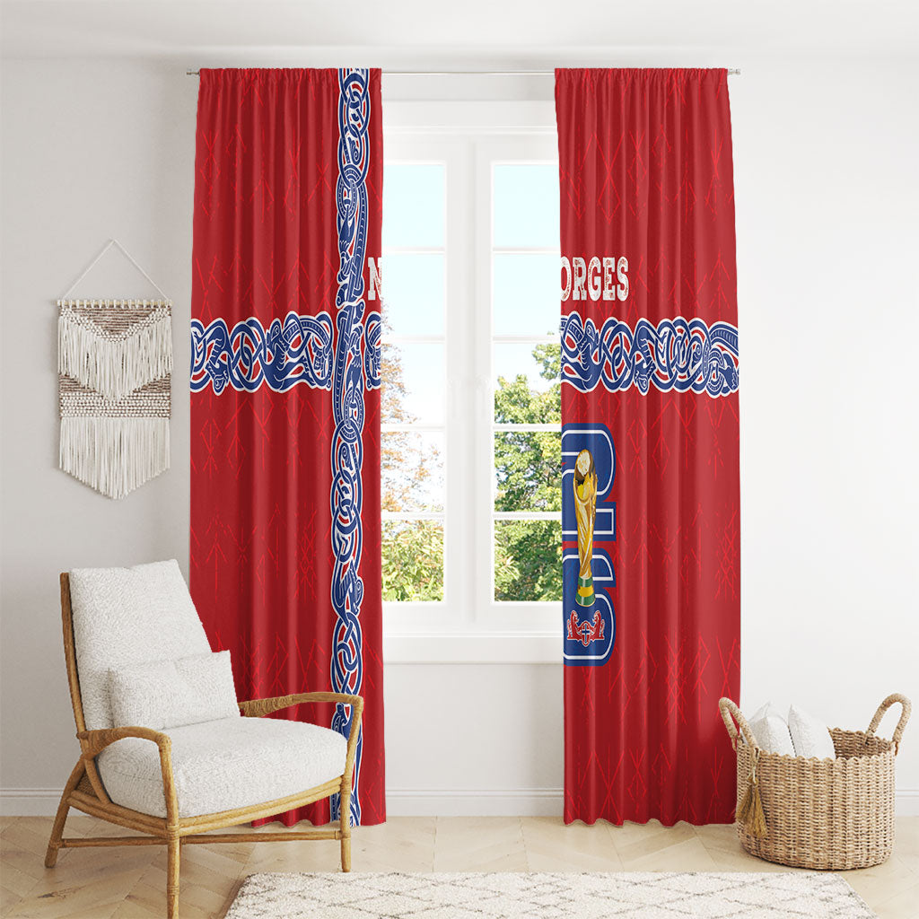 Norway Football WC2026 Window Curtain Norges Landslaget Vikings