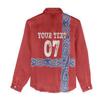 Norway Football WC2026 Custom Women Casual Shirt Norges Landslaget Vikings
