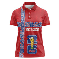 Norway Football WC2026 Custom Women Polo Shirt Norges Landslaget Vikings