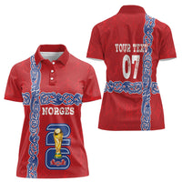 Norway Football WC2026 Custom Women Polo Shirt Norges Landslaget Vikings