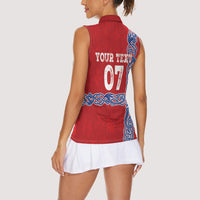 Norway Football WC2026 Custom Women Sleeveless Polo Shirt Norges Landslaget Vikings