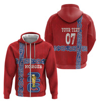 Norway Football WC2026 Custom Zip Hoodie Norges Landslaget Vikings
