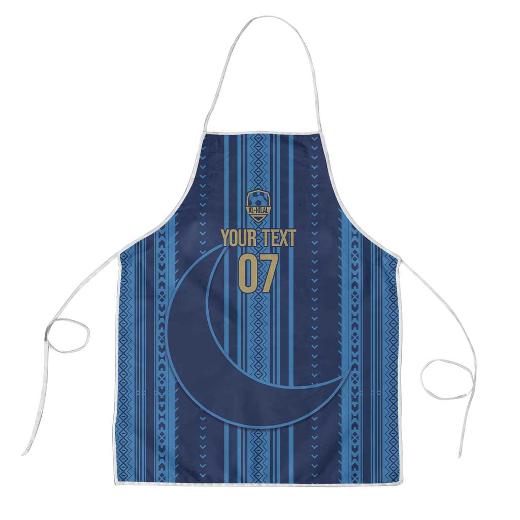 Saudi Football Al Zaeem Custom Apron Crescent Moon - Wonder Print Shop