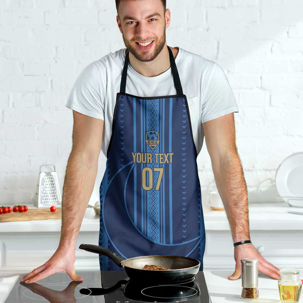 Saudi Football Al Zaeem Custom Apron Crescent Moon - Wonder Print Shop