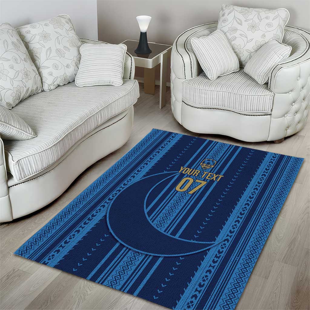 Saudi Football Al Zaeem Custom Area Rug Crescent Moon - Wonder Print Shop
