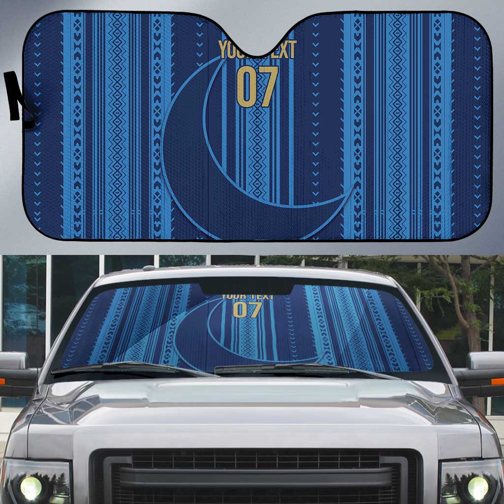 Saudi Football Al Zaeem Custom Auto Sun Shade Crescent Moon - Wonder Print Shop