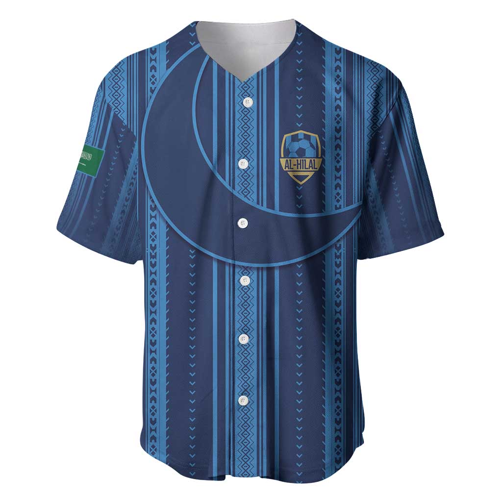 Saudi Football Al Zaeem Custom Baseball Jersey Crescent Moon - Wonder Print Shop