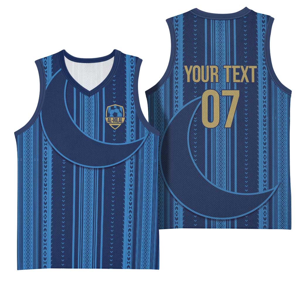 Saudi Football Al Zaeem Custom Basketball Jersey Crescent Moon - Wonder Print Shop
